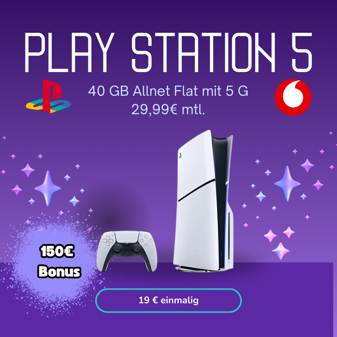 Sony Playstation 5 Mit Allnet Flat 40 Gb (1)