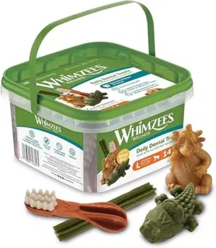 WHIMZEES By Wellness Hunde Zahnpflegesnacks Gemischte Vielfaltsbox Größe L