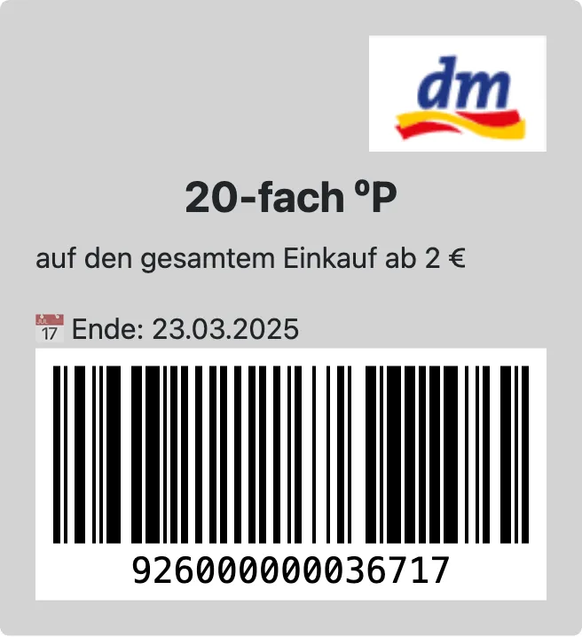 Dm 20 - Ean 926000000036717 - 2