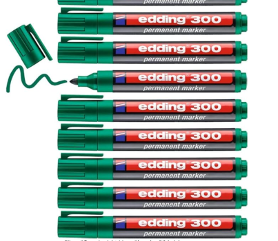 edding-300-Permanentmarker-grün-10-Stifte