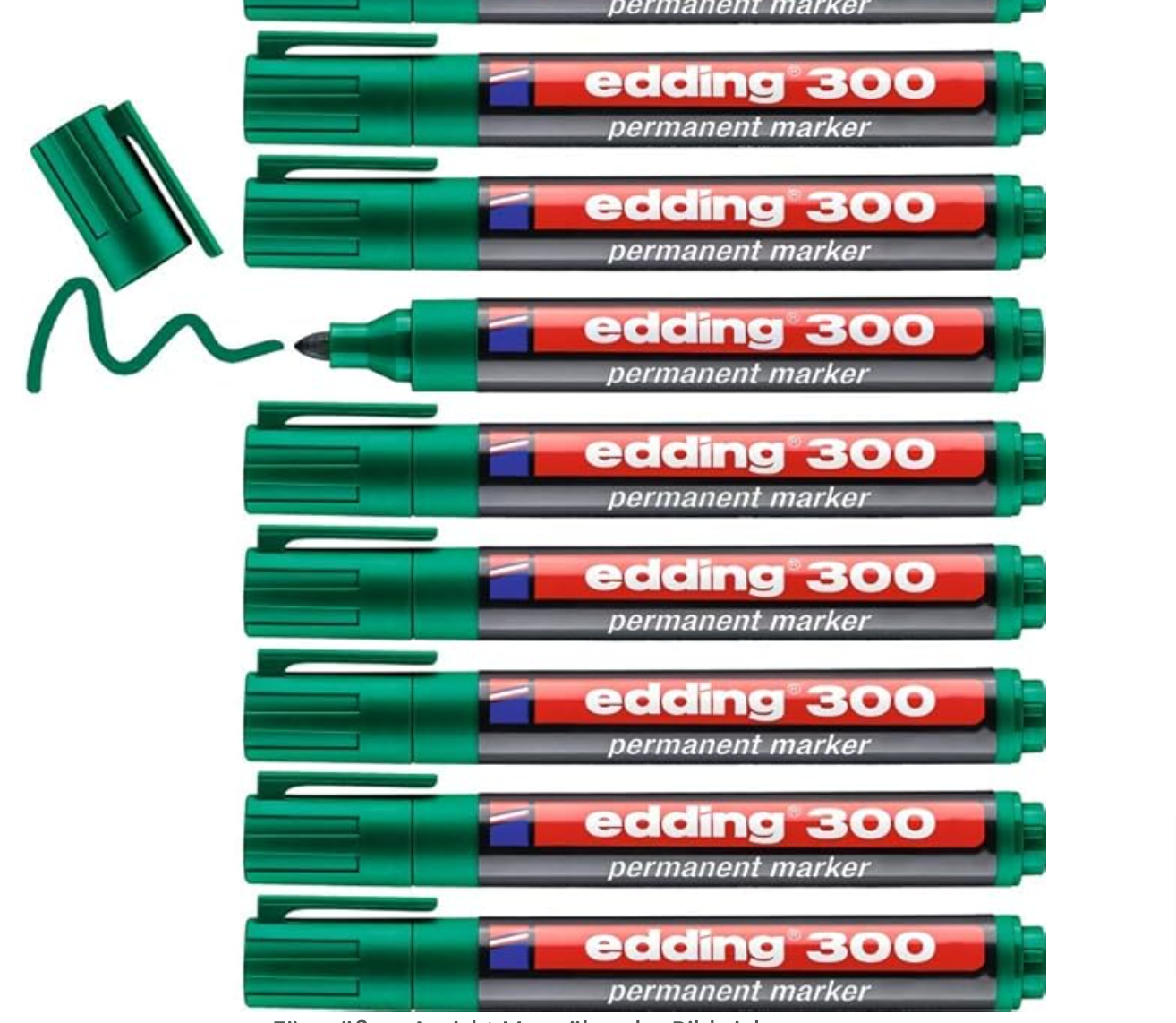 Edding-300-Permanentmarker-Grün-10-Stifte