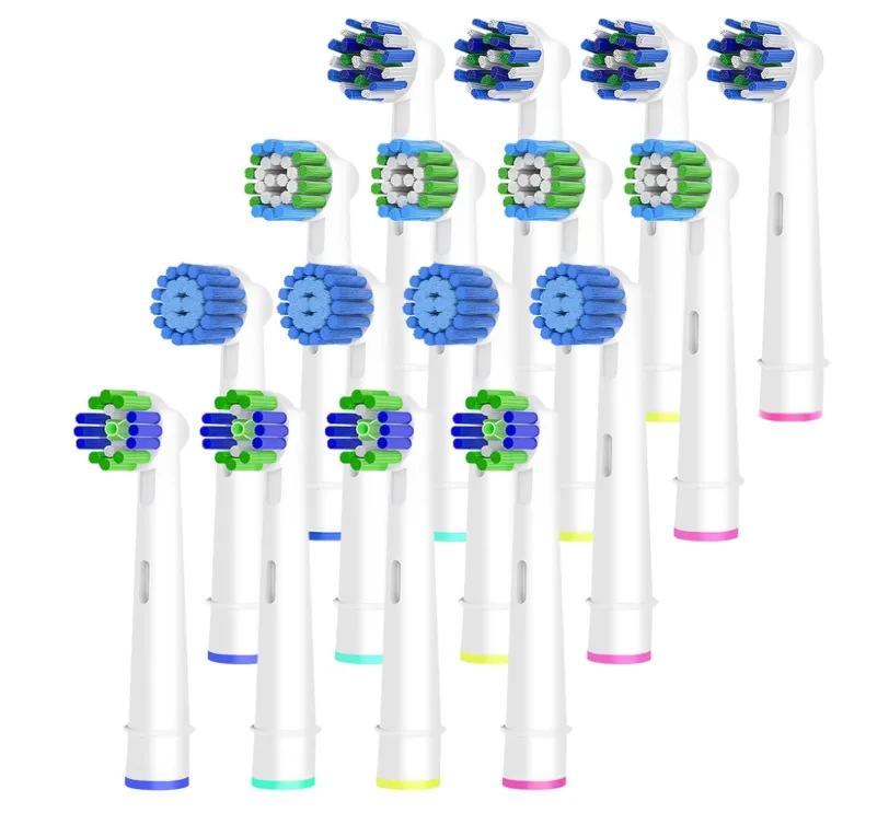 16 Stueck Aufsteckbuersten Kompatibel Mit Oral B Aufsteckbuersten 4Er Precision 4Er Cross