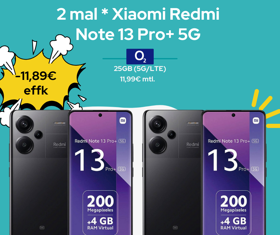 2 Mal Xiaomi Redmi Note 13 Pro 5G