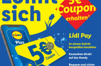 LidlPlus-App 5€-Coupon auf Bildschirm des Smartphones, Nummer 578147.