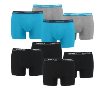 Head Herren Boxer Boxershorts 8er Pack in verschiedenen Farben und Mustern