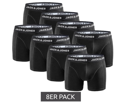 8er-Pack-JACK-JONES-Herren-Boxershorts-atmungsaktive-Baumwoll-Unterhose-Unterwäsche-12259926-Schwarz-Dunkelblau-oder-Schwarz