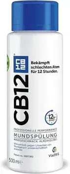 CB12 Mundwasser 500 ml Flasche grün, erhältlich ab 10,38 € mit Prime-Versand