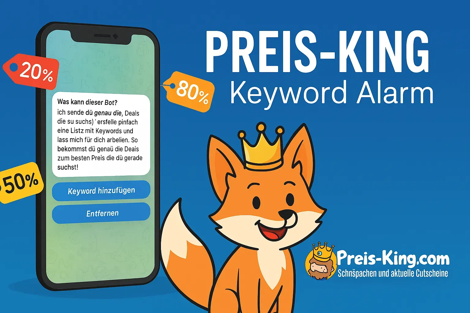 Preis King Keyword Tracker Alarm: Dein persönlicher Schnäppchen – Newsletter auf Telegram!