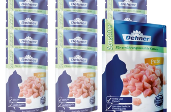 Dehner Premium Katzenfutter Sensitive mit Pute in 100 g Beuteln