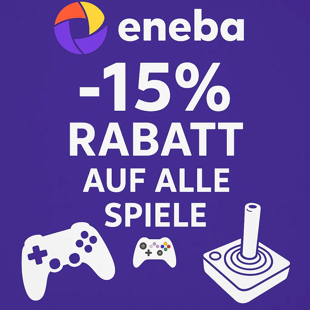 Eneba: 15 % Rabatt auf alle Spiele 🎮🕹