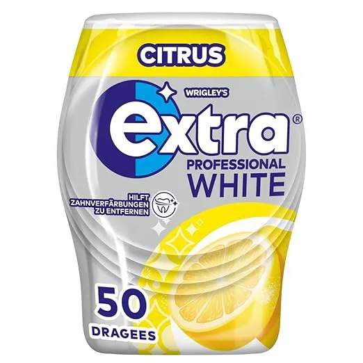 Extra Professional White Kaugummi Citrus 50 Dragees