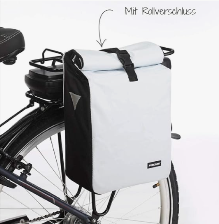 FISCHER 18L Gepäckträgertasche für Fahrräder in Schwarz