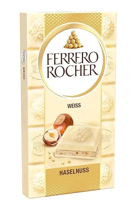 Ferrero Rocher Tafel Weisse Schokolade Mit Haselnuss