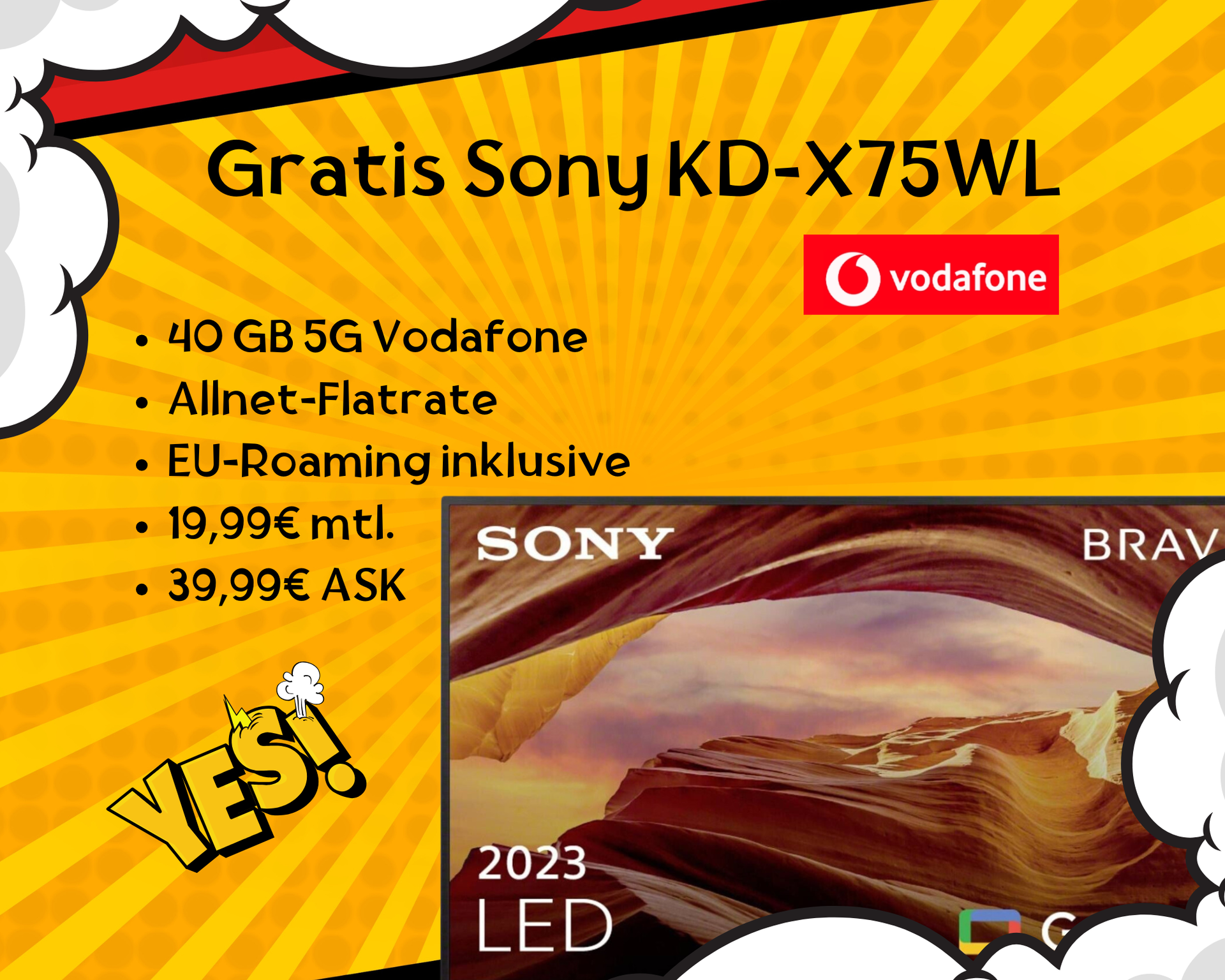 Gratis Sony 4K Ultra Hd Tv Kd43X75Wl