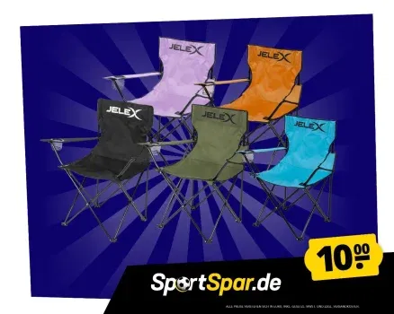 JELEX Expedition Campingstuhl (7 Farven) für 14,95 € inkl. Versand