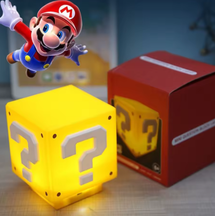 Led Fragezeichen Nachtlicht Super Mario Bros