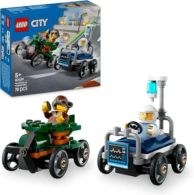 Lego City Flugzeug Vs. Krankenhausbett 60459