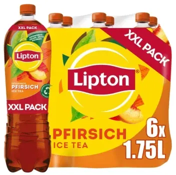 LIPTON ICE TEA Peach - Eistee mit Pfirsich Geschmack in 1,75l Flaschen