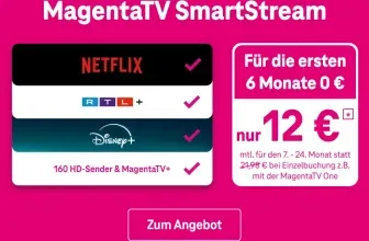 MagentaTV Black Friday Deal: 6 Monate kostenlos mit Netflix, Disney+ & RTL+ – eff. 9 €/Monat