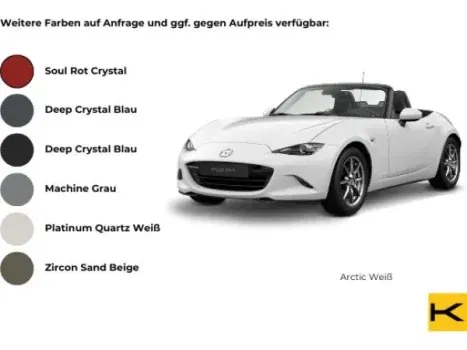 Rotes Mazda MX-5 Cabrio mit 184 PS - Angebot für Privatkunden