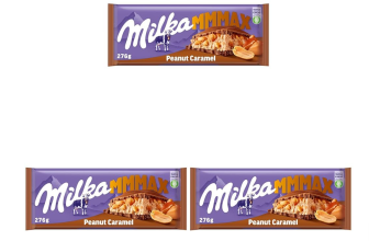 Milka Peanut Caramel Großtafel Alpenmilch-Schokolade 3 x 276g