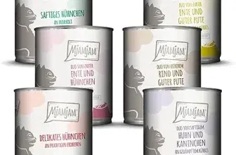 MjAMjAM Premium Nassfutter für Katzen Mixpaket 6er Pack - hochwertiges Katzenfutter in verschiedenen Sorten