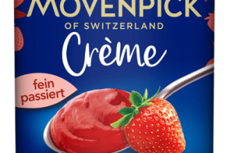 Mövenpick Gourmet-Crème Erdbeere 250g Packung