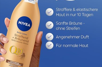 NIVEA Body Lotion Q10 - Straffend und bräunend - 3 * 200ml Packung