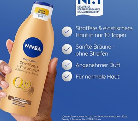 Nivea Body Lotion Q10 Straffend Braeunend Pflege