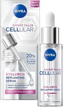 NIVEA Cellular Expert Filler Hyaluron Replumping Serum - Hautpflege für jugendliches Aussehen