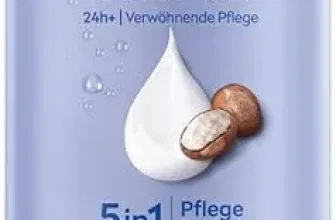 Drei Flaschen NIVEA In-Dusch Soft Milk 400 ml auf weißem Hintergrund.