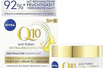 NIVEA Q10 Anti-Falten EXTRA-REICHHALTIG Reichhaltige Tagespflege Gesichtscreme mit LSF 15