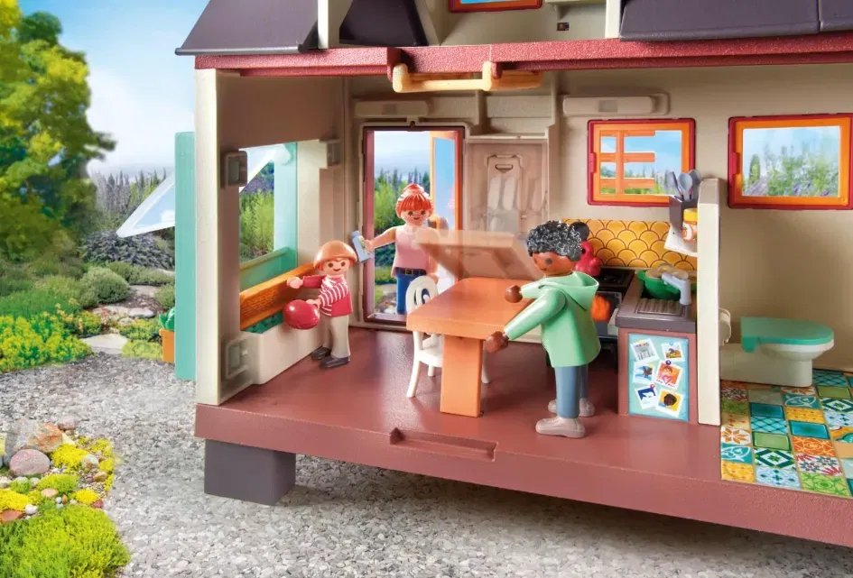 PLAYMOBIL myLife 71509 Tiny Haus vielfaeltig eingerichtetes Familienhaus mit detailgetreuem Zubehoer Schnäppchen, Deals Und Rabattcodes Des Tages - Playmobil Mylife 71509 Tiny Haus