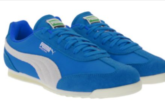 PUMA Arizona Nylon Retro-Sneaker in Blau und Weiß, Modellnummer 398682 01