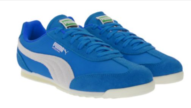 PUMA Arizona Nylon Retro-Sneaker in Blau und Weiß, Modellnummer 398682 01