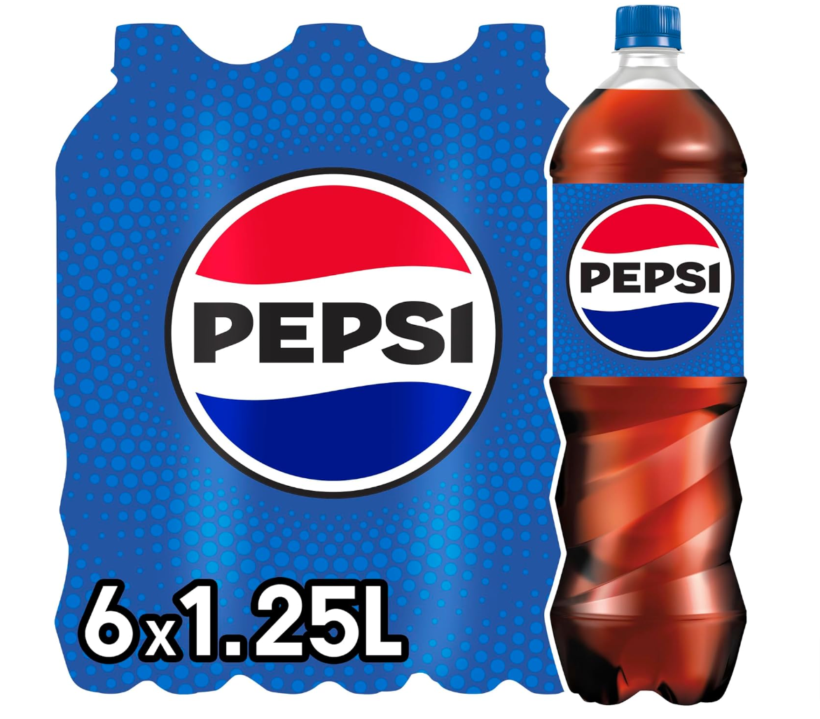 Pepsi Cola Das Original Von Pepsi Koffeinhaltige Cola In Flaschen Aus 100 Recyceltem Material Einweg 6 X 1 25 L