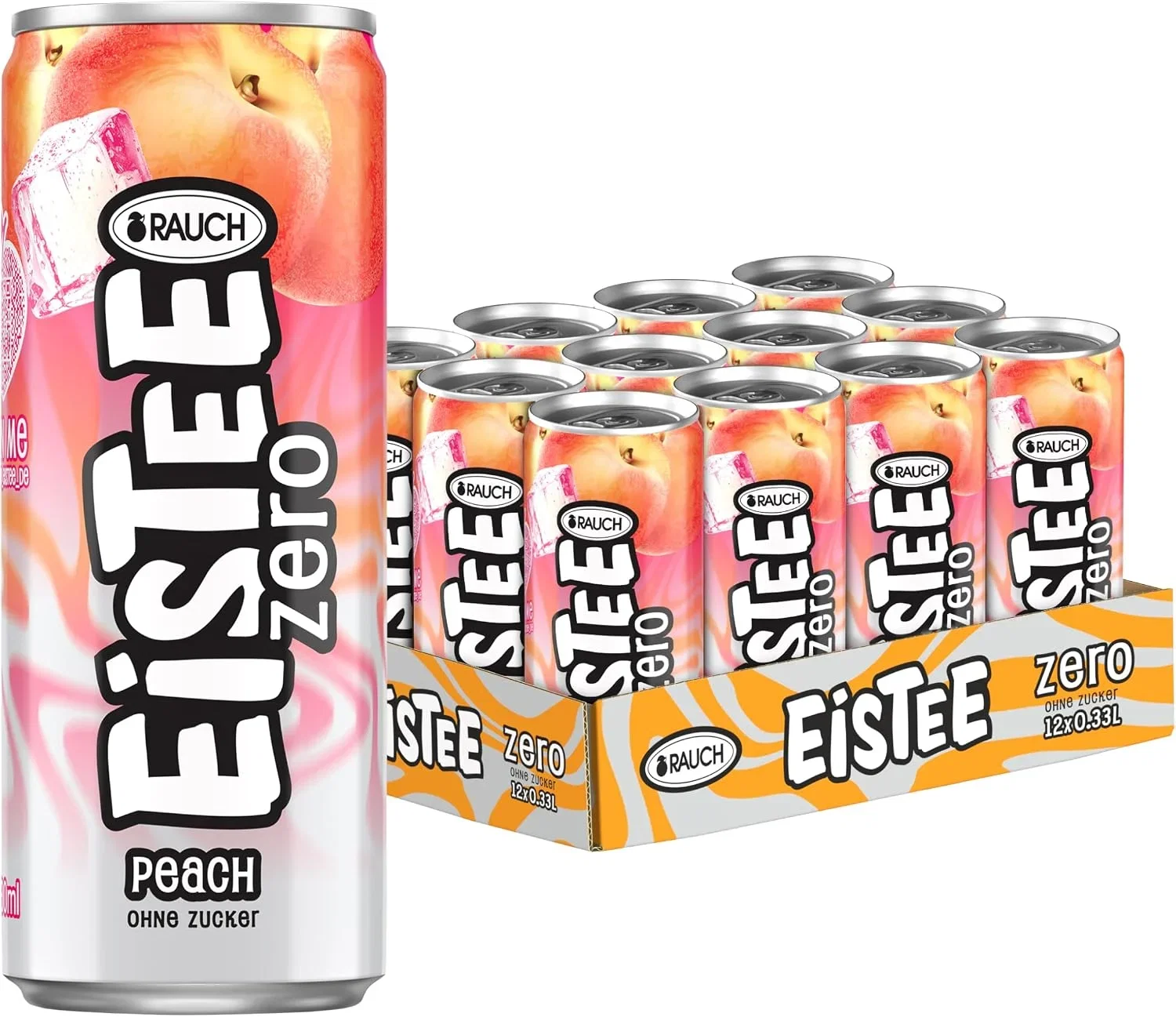 RAUCH Eistee Zero Peach 12er Pack (12x 330ml Dosen)