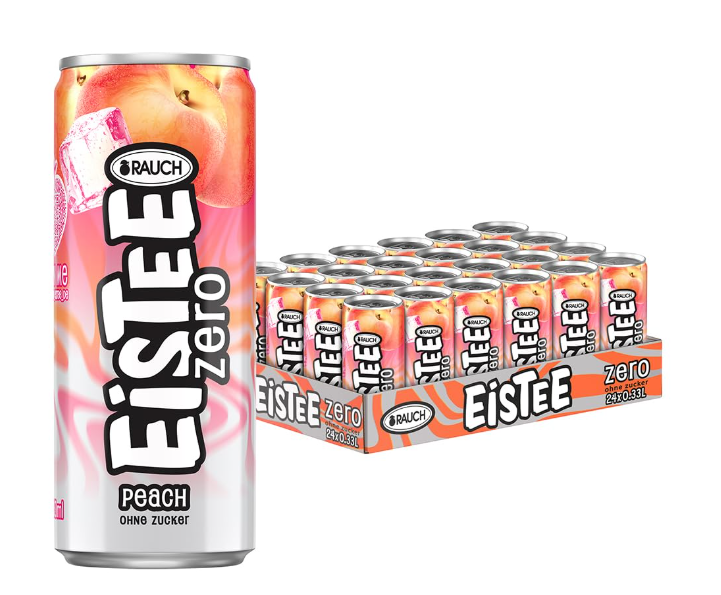 Rauch Eistee Zero Peach Erfrischender Eistee Mit Peachgeschmack