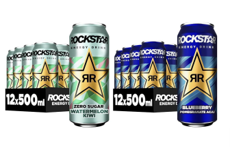 Rockstar Energy Drink Watermelon Kiwi und Blueberry Dosen 500ml