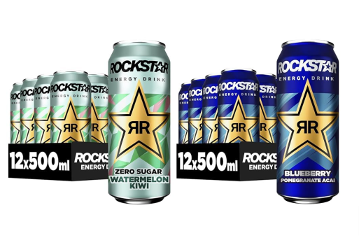 Rockstar Energy Drink Watermelon Kiwi und Blueberry Dosen 500ml