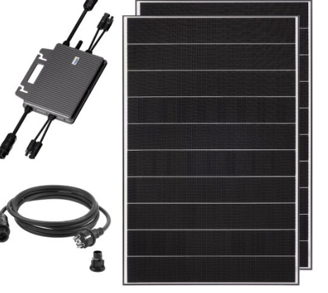 Solardeals Balkonkraftwerk 800W Mit 2X Viessmann 410W Blackframe Solarmodul Tsun Tsol Ms800 Mikrowechselrichter Solar Photovoltaik Anlage 800 820Wp Komplett