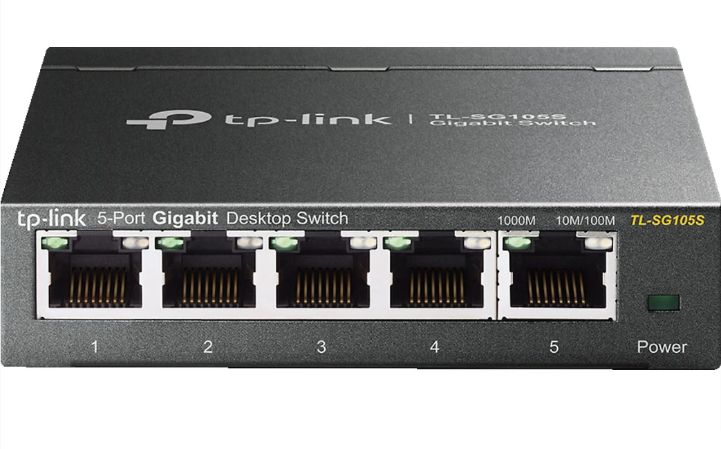 Switch-Tp-Link-Tl-Sg105S-5-Port-Gigabit-Switch-Metallgehäuse-Switch-5