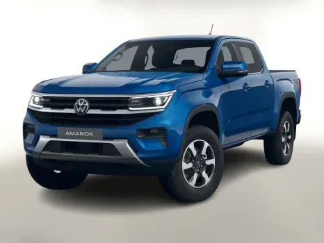 Blaues Volkswagen Amarok 3.0 TDI Modell, Baujahr 2025, 241 PS, 10 km Laufleistung