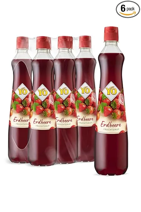 YO Sirup Erdbeere 6er Pack (6 x 700 ml) ab 12,93 € inkl. Prime-Versand