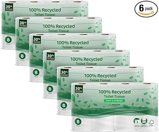 By Amazon Toilettenpapier 3 Lagig 48 Rollen