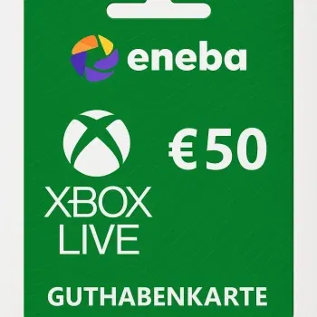 Xbox Live Guthaben Karte im Wert von 50 € für 41,99 € bei Eneba