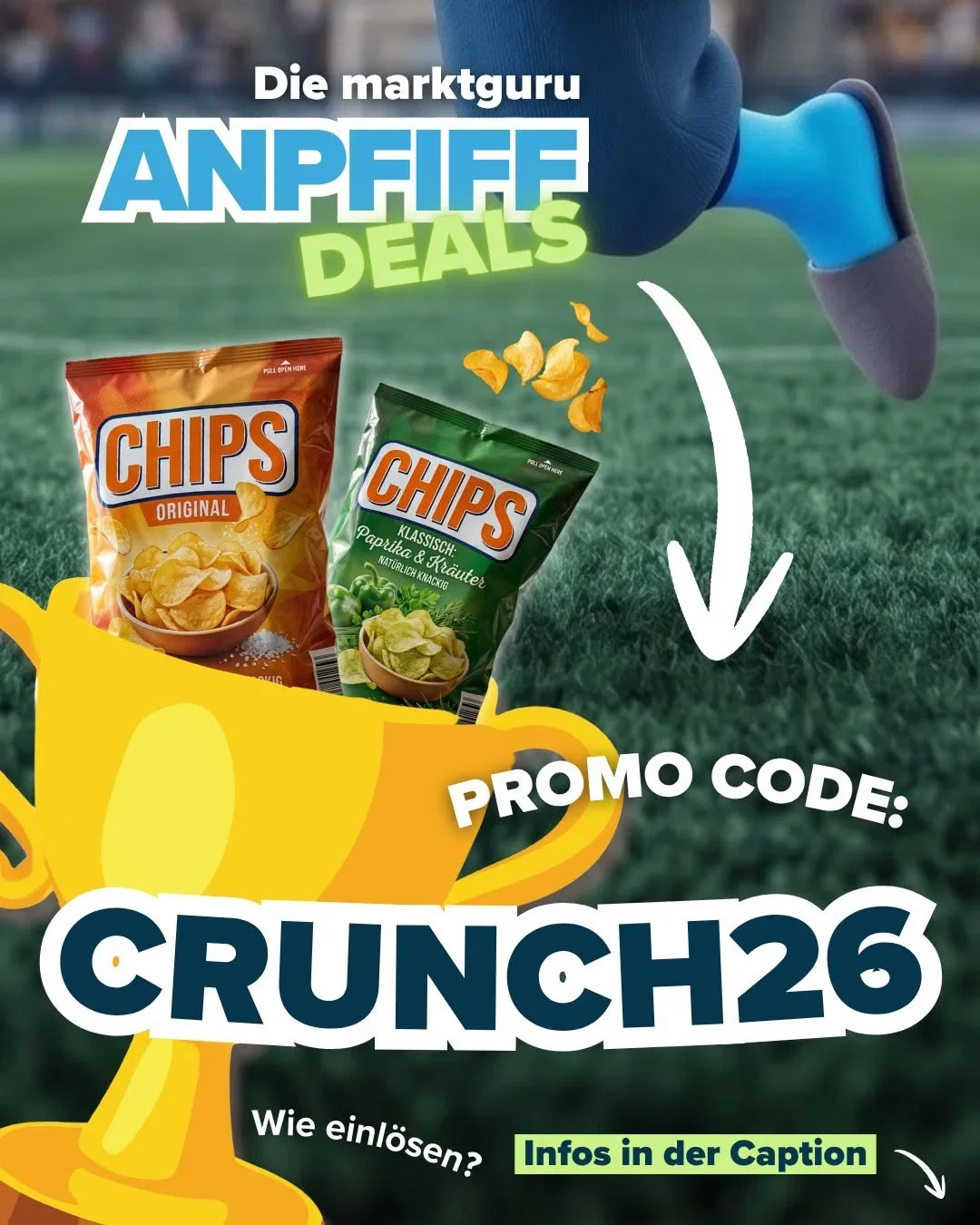 marktguru: 0,50 € Cashback auf Kartoffelchips