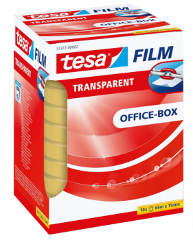 tesa tesafilm transparent 10er Pack - 66 m x 15 mm