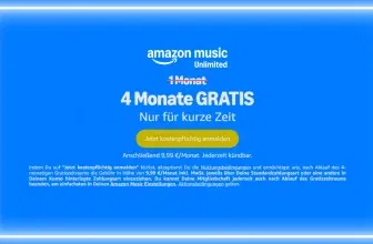 4 Monate Amazon Music unlimited 🎶 kostenlos testen (Neukunden)