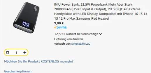 Bestellung Aufgeben